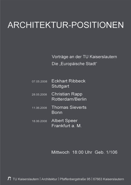 Architektur-Positionen SS2008