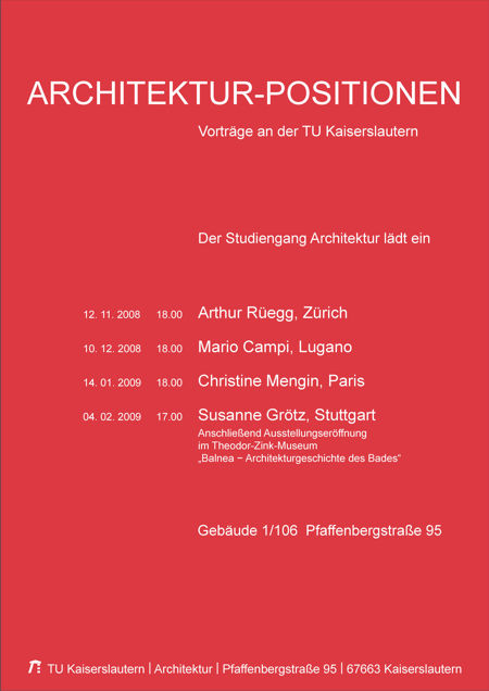 Architektur-Positionen WS 2008/09
