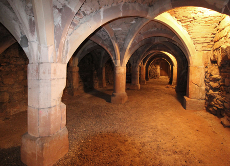 Ehemaliges Schloss Philippsborn 1573/75 in Saarbr&uuml;cken; Gew&ouml;lbekeller 2019
