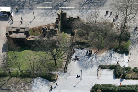 &Uuml;berreste der Kaiserpfalz, Kaiserslautern. Foto: Sabrina Dohle, TU Kaiserslautern