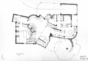Wohnhausstudie, Grundri&szlig; Erdgescho&szlig;, 1941